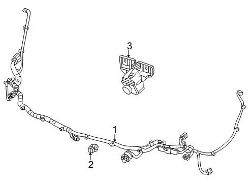 2025 Buick Encore GX Electrical Components - Front Bumper Diagram 2 - Thumbnail
