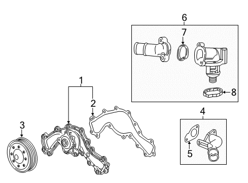 2018 Buick Regal Sportback Water Pump Diagram 2 - Thumbnail