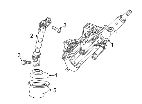2017 Chevy Impala Steering Column Assembly Diagram 2 - Thumbnail