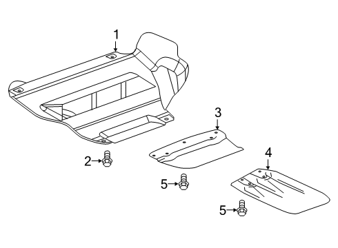 2020 Chevy Colorado Under Cover & Splash Shields Diagram 3 - Thumbnail