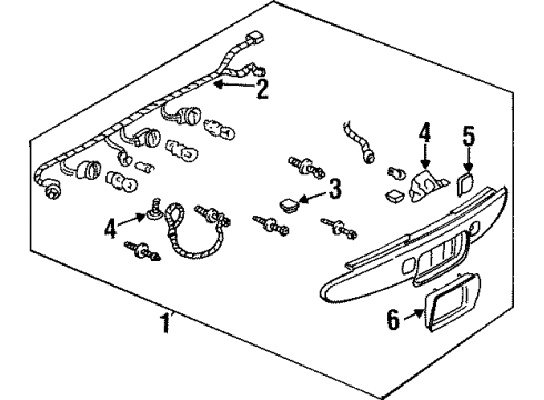 1997 Buick Riviera Combination Lamps Diagram 2 - Thumbnail