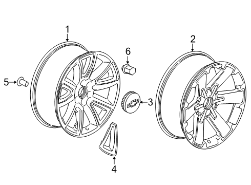 2019 GMC Sierra 1500 Limited Wheels Diagram 4 - Thumbnail