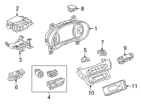 2017 Buick LaCrosse Hazard Switch Diagram for 26674252