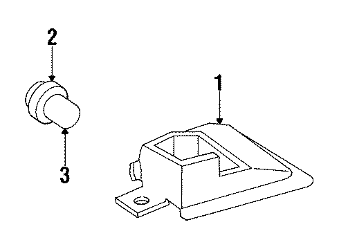1996 Buick Park Avenue High Mount Lamps Diagram 2 - Thumbnail