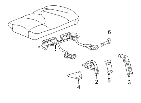 2004 Cadillac Escalade EXT Track Cover Diagram for 12479647