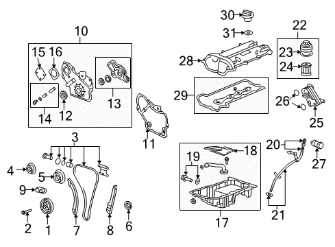 2008 Pontiac Solstice Filler Cap Diagram for 12594232