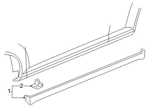 2010 Chevy Cobalt Exterior Trim - Pillars Diagram 2 - Thumbnail