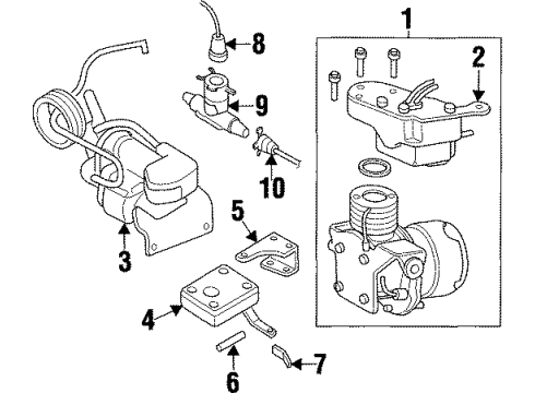 2000 Cadillac Catera Connector Retainer, Rear Diagram for 1627989