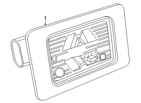 2025 Cadillac Escalade ESV License Lamps Diagram