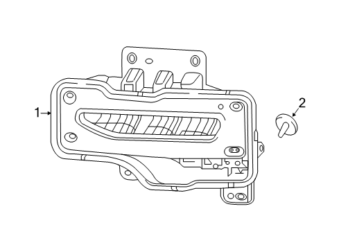 2018 GMC Sierra 1500 Fog Lamps Diagram