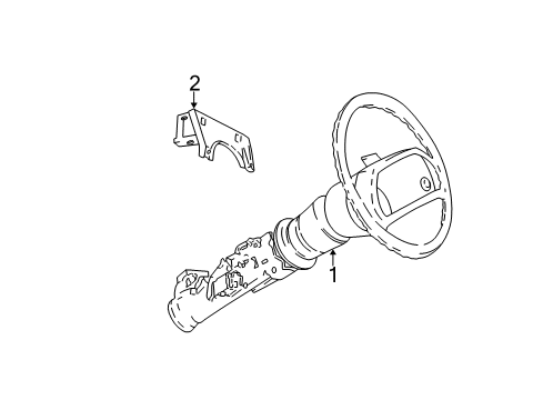2000 Buick Park Avenue Steering Column Assembly Diagram