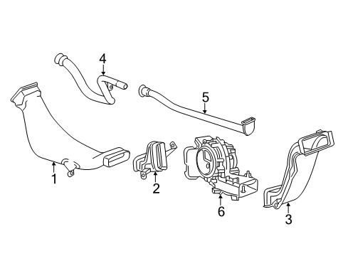 2024 Cadillac XT5 Ducts Diagram 2 - Thumbnail
