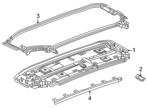 2025 Chevy Corvette Top & Components Diagram 4 - Thumbnail