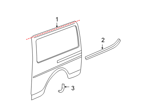 2022 GMC Savana 3500 Body Side Panel Diagram 2 - Thumbnail