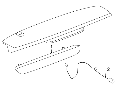 2008 Cadillac Escalade High Mount Lamps Diagram