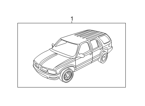 1999 Chevy Blazer Stripe Tape Diagram 3 - Thumbnail