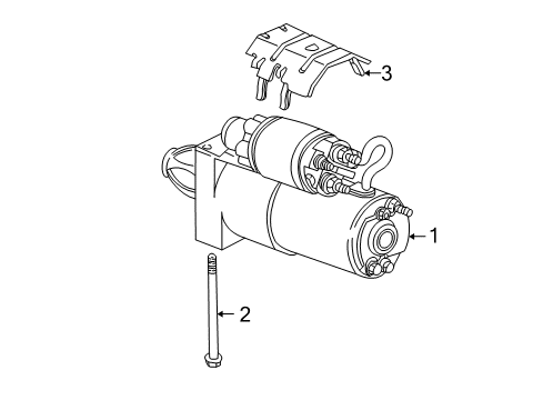 2014 Chevy Express 1500 Starter Diagram for 19180530
