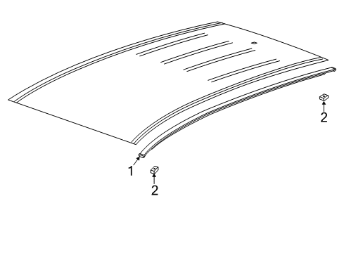 2017 Chevy Trax Exterior Trim - Roof Diagram 2 - Thumbnail