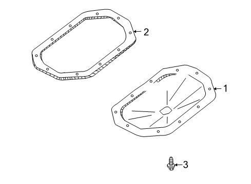 2005 Chevy Aveo Transmission Pan Bolt Diagram for 94500952