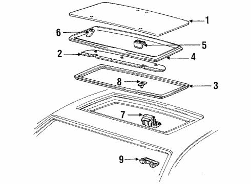 1987 Oldsmobile Calais Latch Bolt Diagram for 20153159
