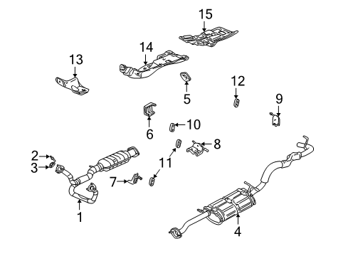 2000 Chevy S10 Exhaust System Diagram 2 - Thumbnail
