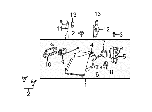 2006 Cadillac STS Igniter Diagram for 16533089