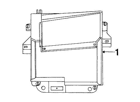 1998 Pontiac Bonneville Head-Up Display Components Diagram