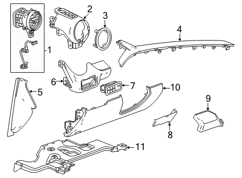 2024 Chevy Blazer EV Instrument Panel Components Diagram 2 - Thumbnail