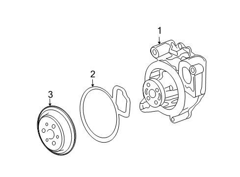 2008 Chevy Malibu Water Pump Diagram 2 - Thumbnail