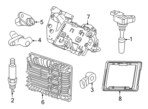 2022 Chevy Camaro ECM Diagram for 12719250