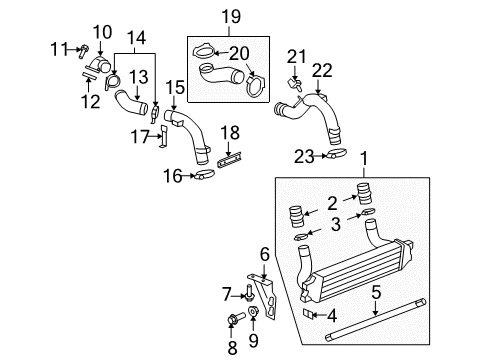 2008 Pontiac Solstice Pipe Assembly O-Ring Diagram for 12595593