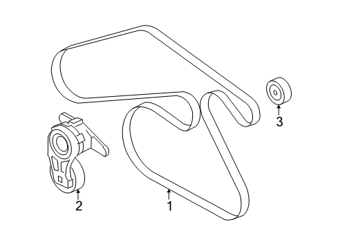 2009 Saturn Vue Belts & Pulleys - Maintenance Diagram 2 - Thumbnail