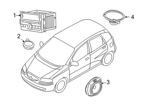 2009 Pontiac G3 Sound System Diagram