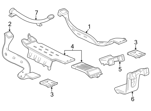 2025 Chevy Silverado 3500 HD Ducts Diagram 4 - Thumbnail