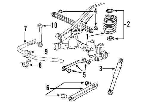 2014 Chevy Tahoe Ride Control - Rear Diagram