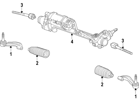 2015 Chevy Corvette Steering Gear & Linkage Diagram 2 - Thumbnail