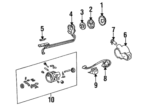 1994 Buick Century Steering Column Assembly Diagram