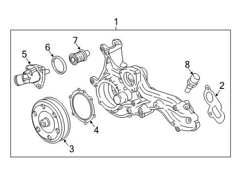2017 Cadillac CTS Water Pump Diagram 4 - Thumbnail