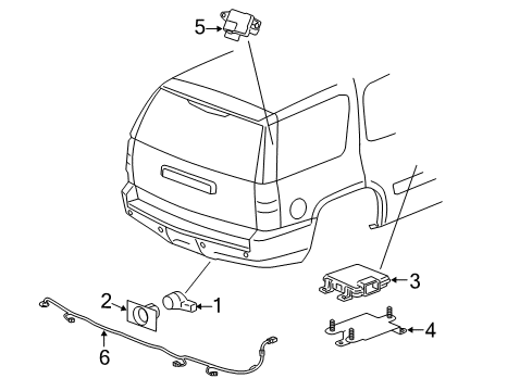 2008 Chevy Suburban 2500 Electrical Components Diagram 2 - Thumbnail