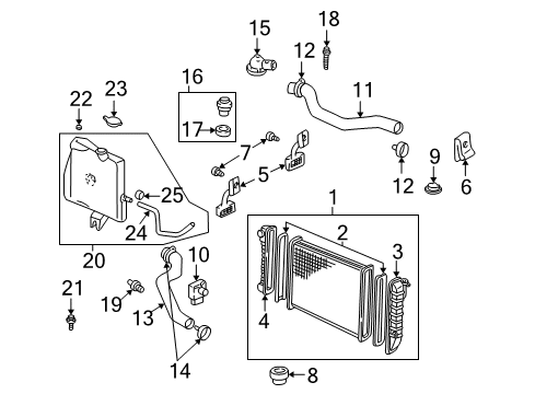 2005 Chevy Monte Carlo Thermostat Unit Diagram for 24505924