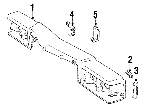 1987 Cadillac Brougham Front Panel Diagram