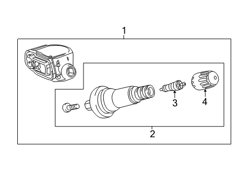 2018 Buick LaCrosse Tire Pressure Monitoring Diagram