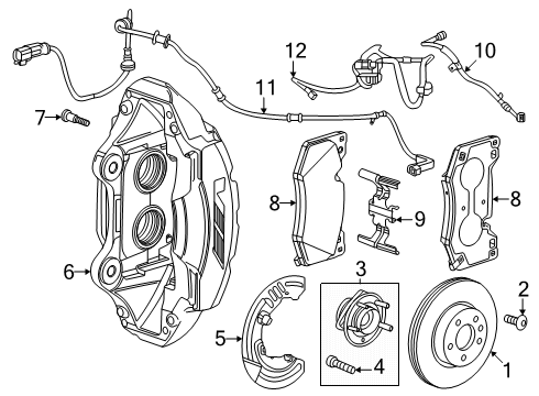 2024 Cadillac CT5 Rotor Diagram for 13547575