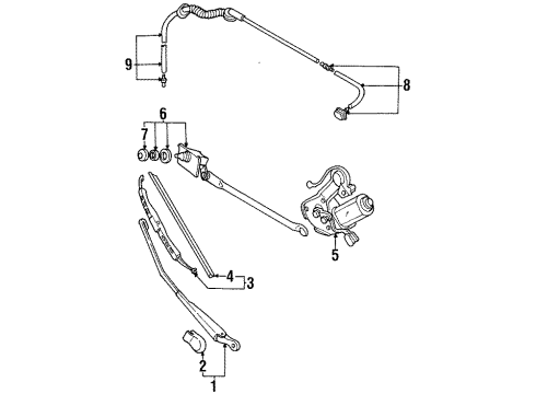 1998 Chevy Metro Rear Wipers Diagram