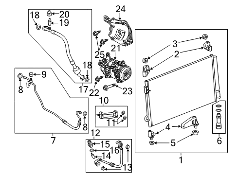 2018 Chevy Silverado 2500 HD Discharge Hose Diagram for 23369104