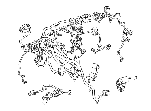 2023 Cadillac XT4 Extension Diagram for 84965756