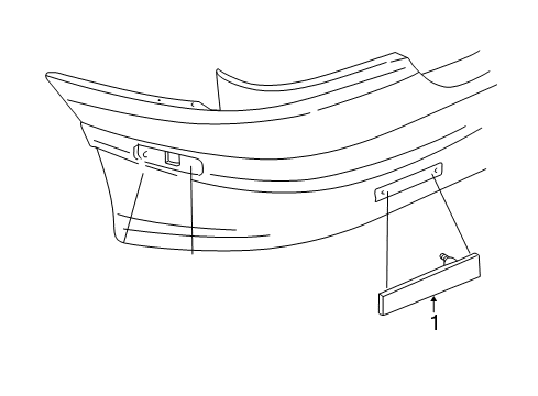 1997 Pontiac Sunfire Rear Reflector Diagram