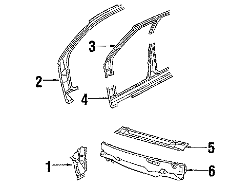1987 Chevy Cavalier Cowl Diagram