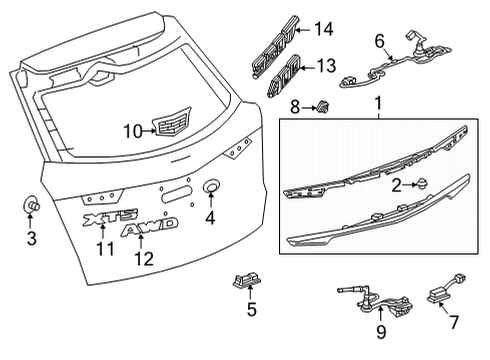 2023 Cadillac XT5 Carrier Assembly Bolt Diagram for 11612036