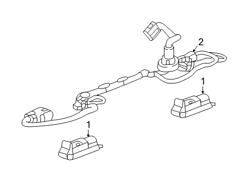 2024 Cadillac XT5 License Lamps Diagram